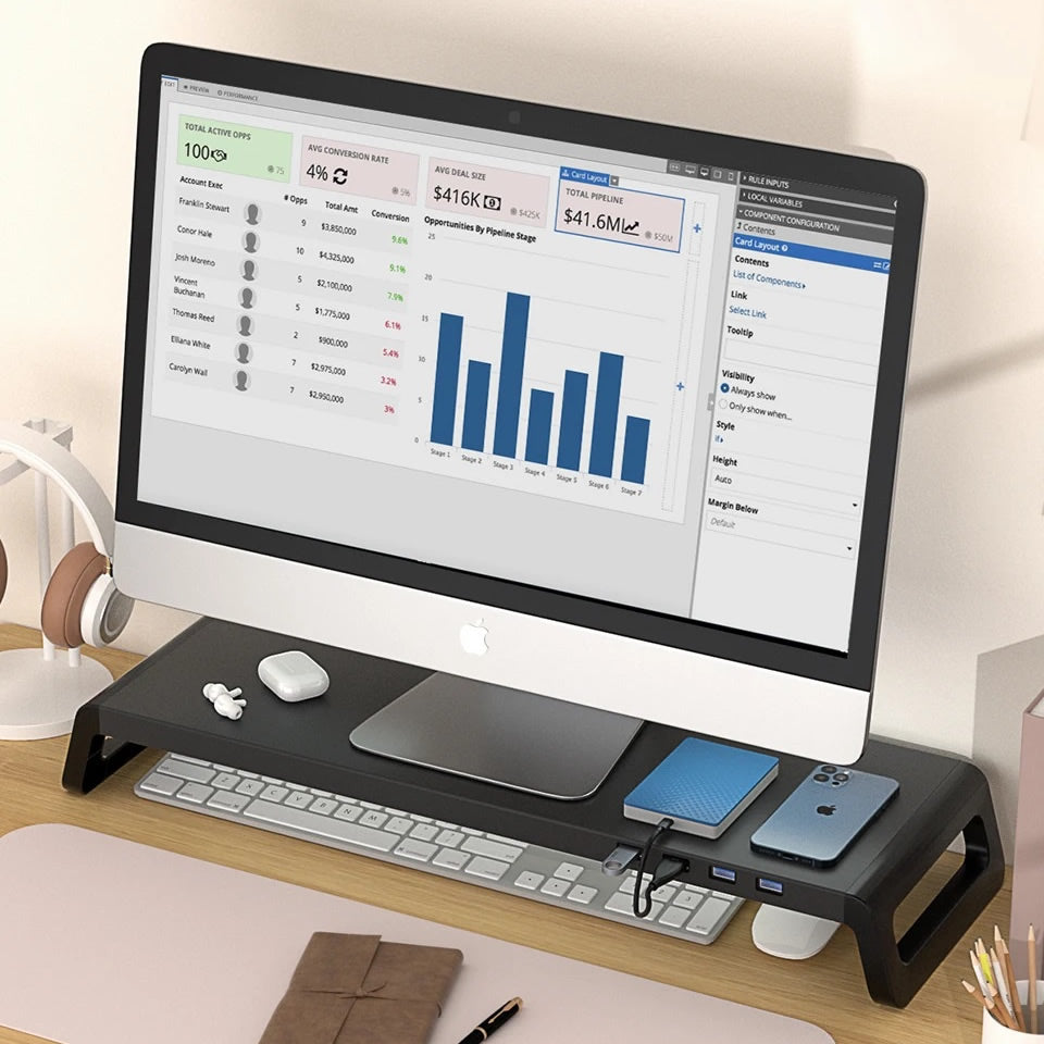 BLS Modus 4-Port USB 3.0 Hub Monitor Stand
