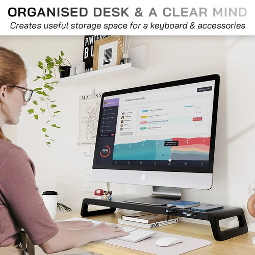 BLS Modus 4-Port USB 3.0 Hub Monitor Stand