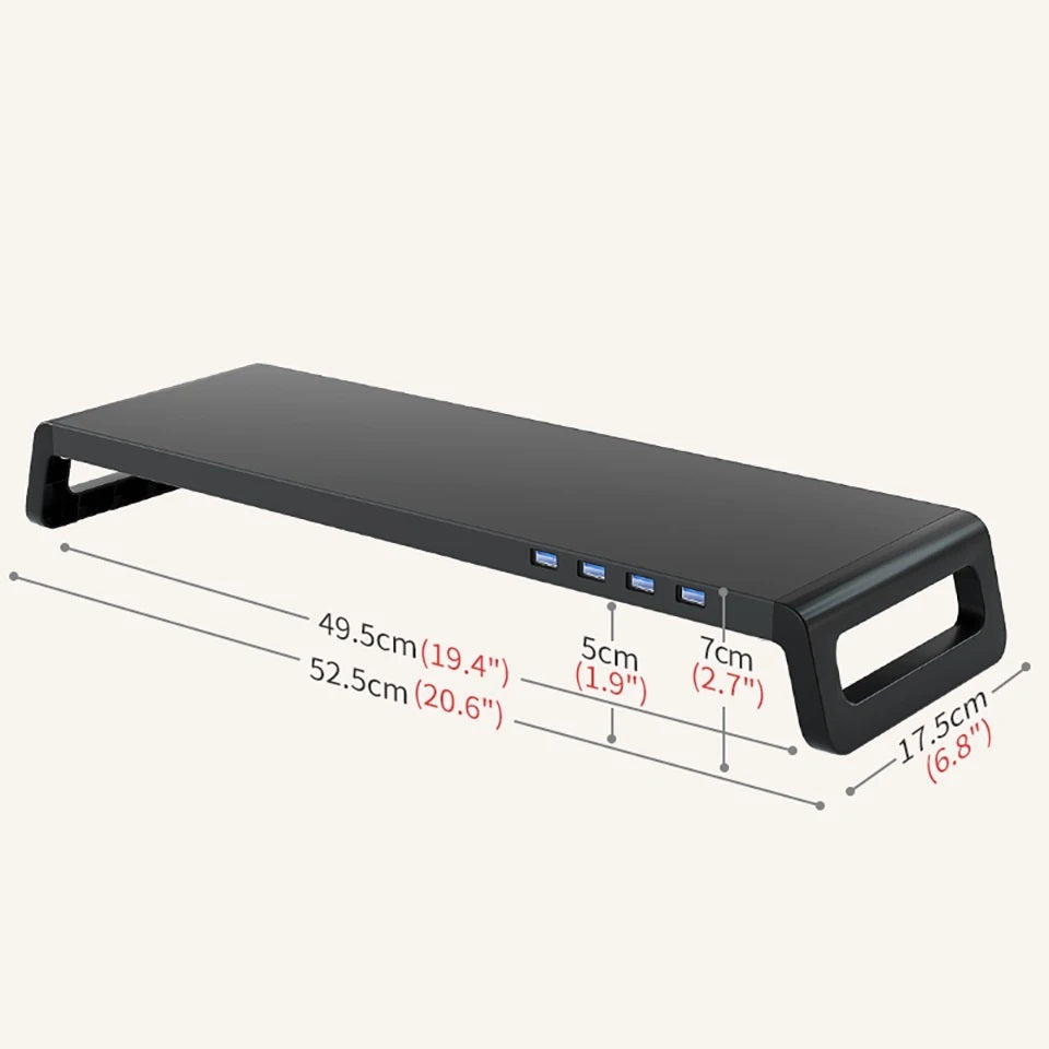 BLS Modus 4-Port USB 3.0 Hub Monitor Stand