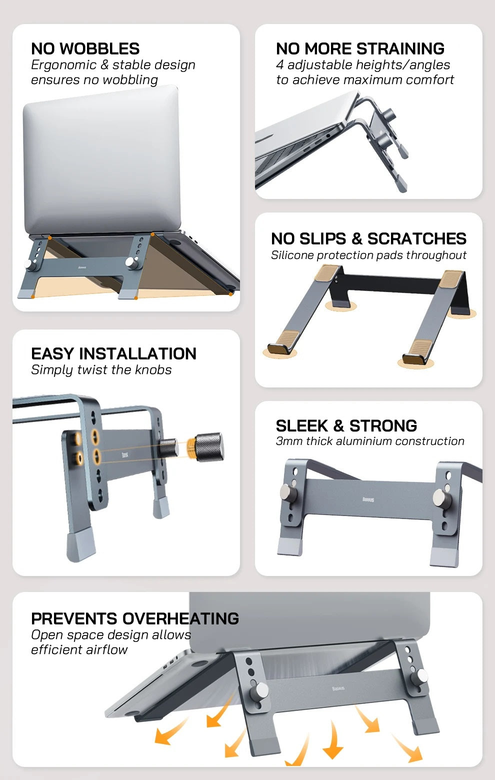 Baseus UltraStable Laptop Stand