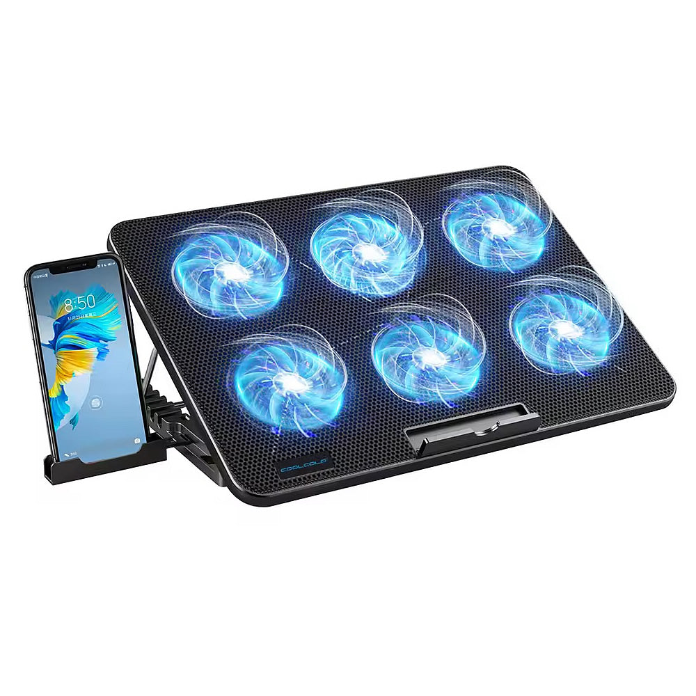 CoolCold F5 6-Fan Laptop Cooling Stand