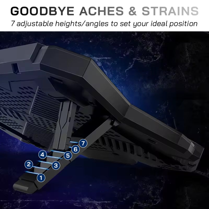 CoolCold K40 6-Fan Laptop Cooling Stand