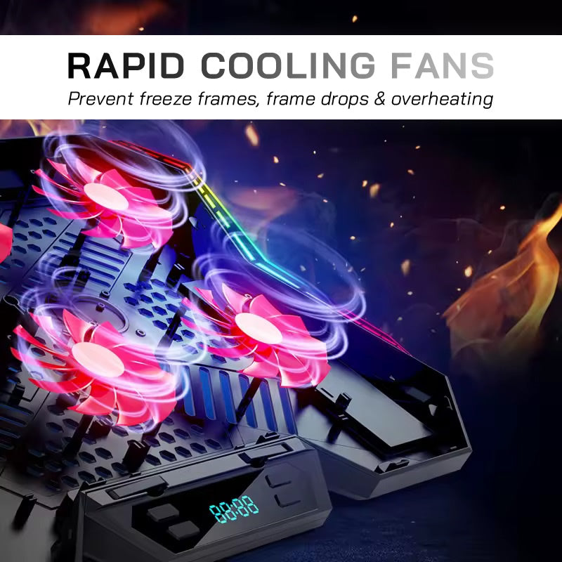 CoolCold K40 6-Fan Laptop Cooling Stand