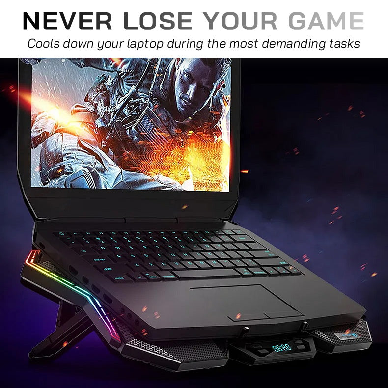 CoolCold K40 6-Fan Laptop Cooling Stand