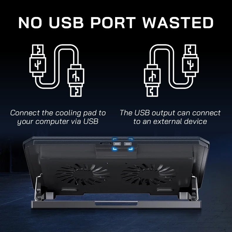 MC Q100 Twin Fans Laptop Cooling Stand