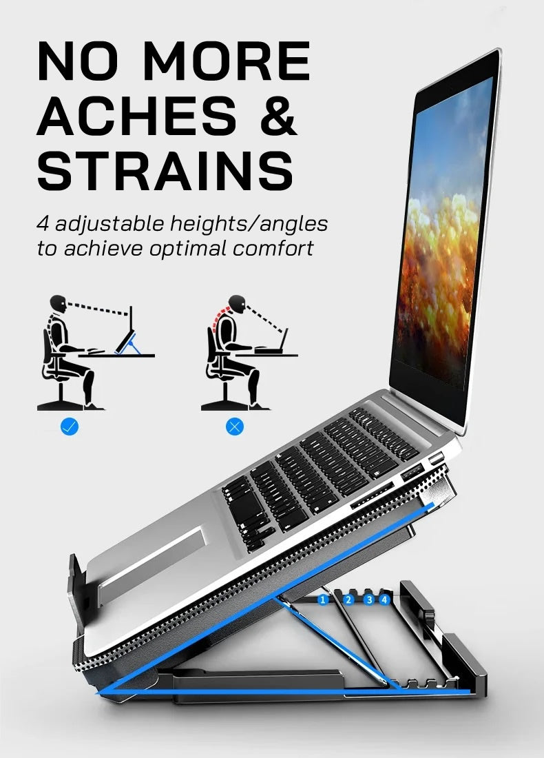 MC Q100 Twin Fans Laptop Cooling Stand