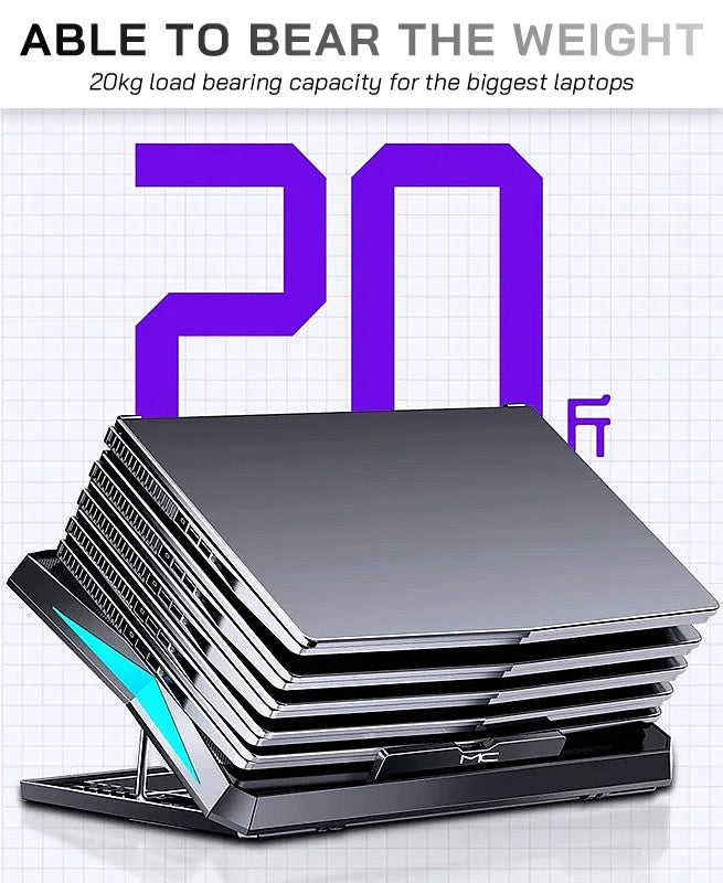 MC Q3 6-Fan Laptop Cooling Stand