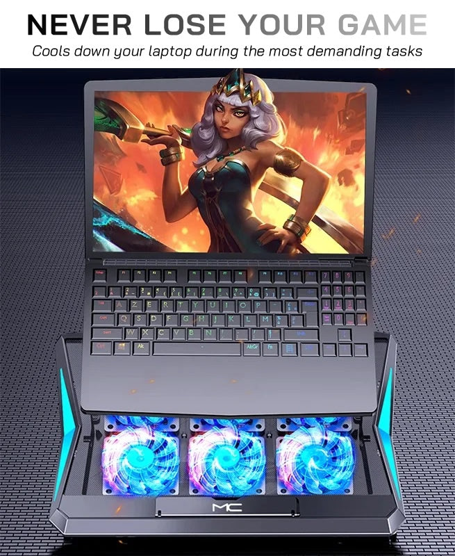 MC Q3 6-Fan Laptop Cooling Stand