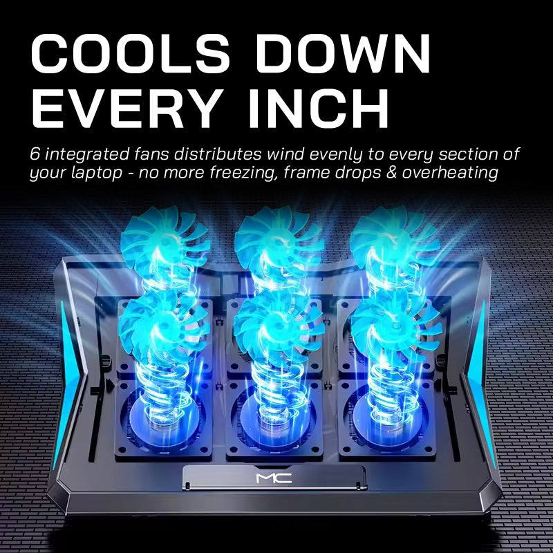 MC Q3 6-Fan Laptop Cooling Stand