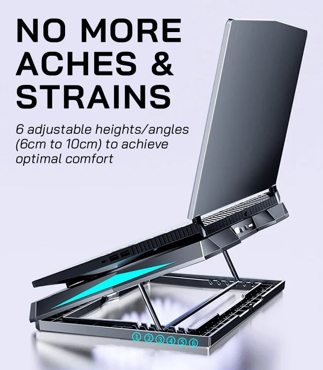 MC Q3 6-Fan Laptop Cooling Stand