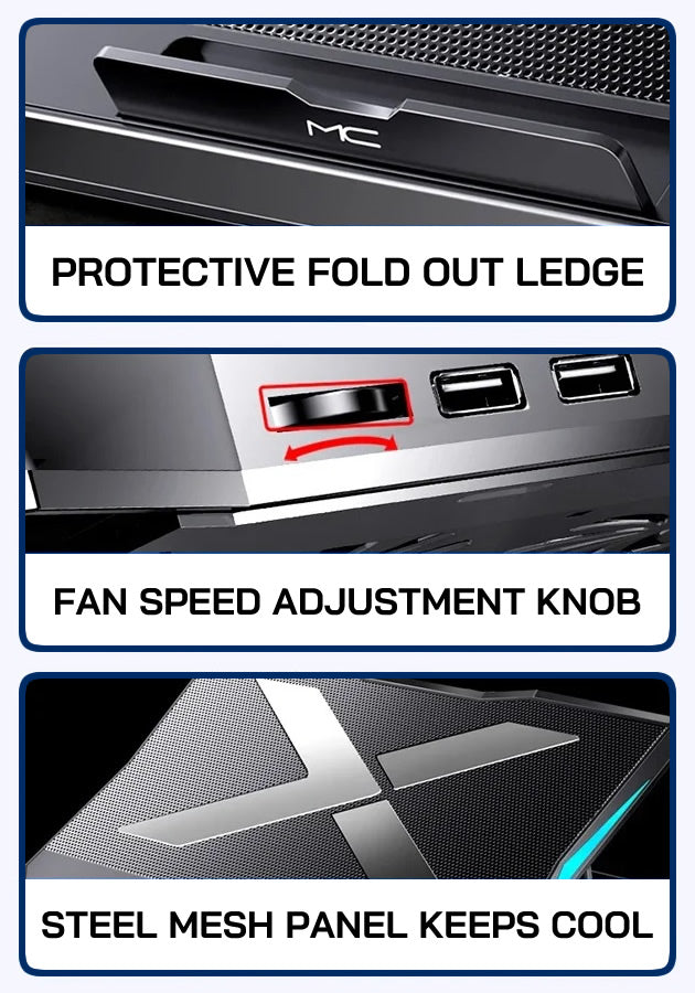 MC Q3 6-Fan Laptop Cooling Stand