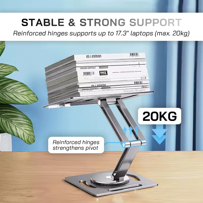 OATSBASF Ascend Rotating Laptop Riser Stand