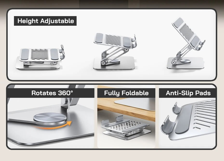 UGREEN 360 Rotating Folding Tablet Stand