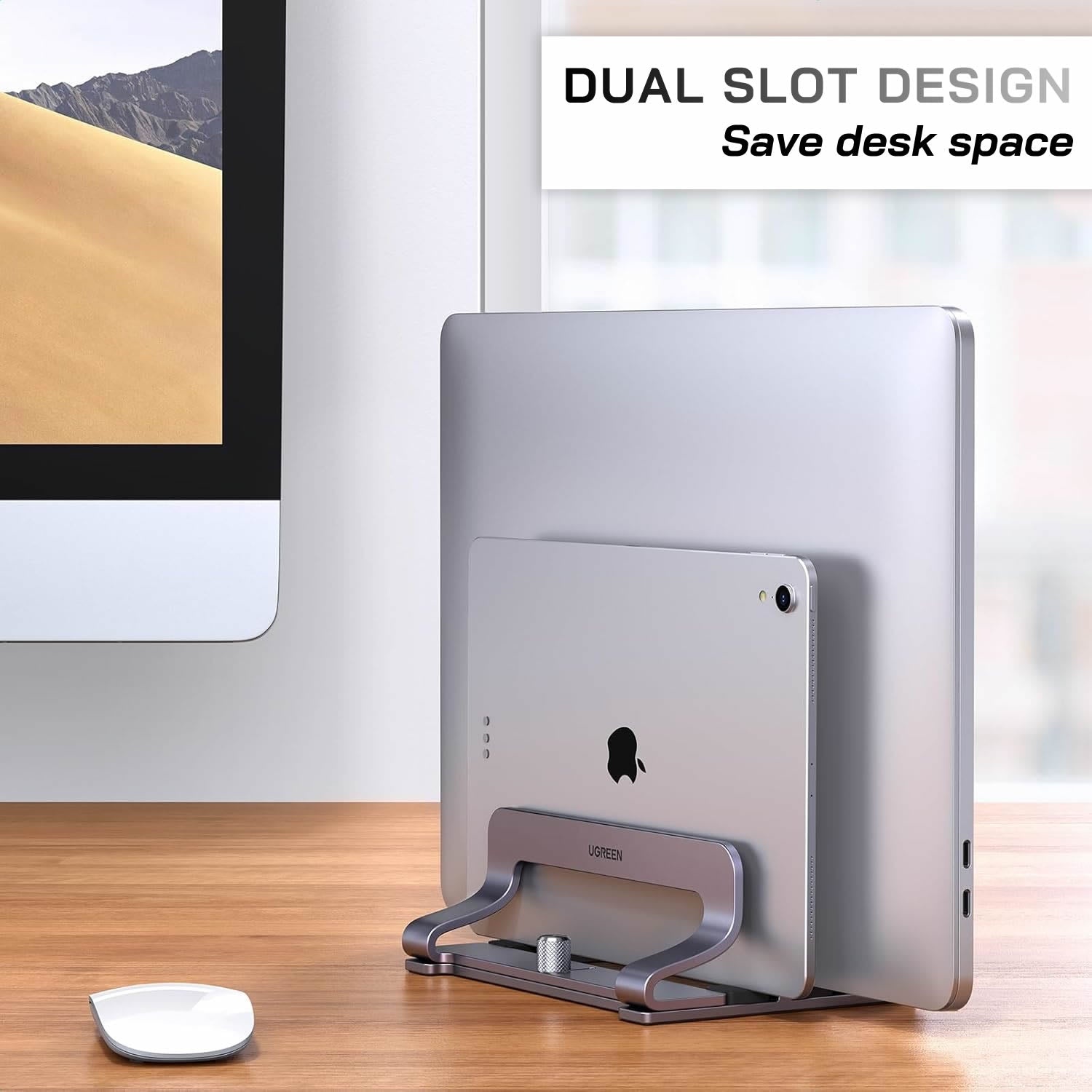 UGREEN Dual Vertical Laptop Stand
